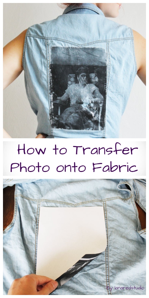 How to Transfer Photo onto Fabric DIY Tutorial