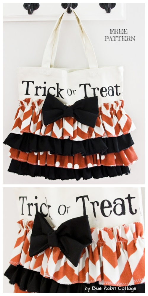 Halloween Trick or Treat Bag - Free Sewing Pattern