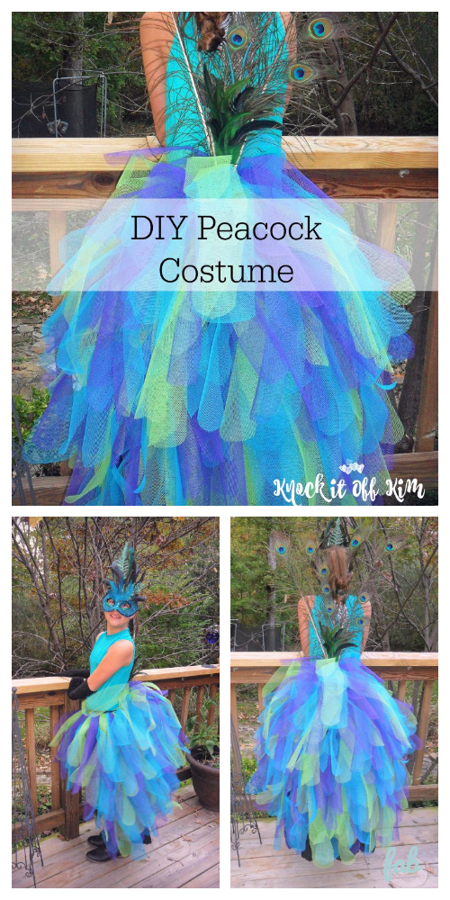 DIY Majestic Peacock Costume Free Tutorial