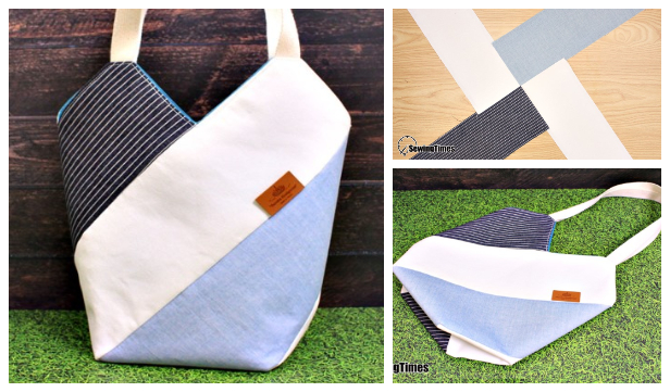 DIY WindMill Tote Bag Free Sewing Pattern + Video