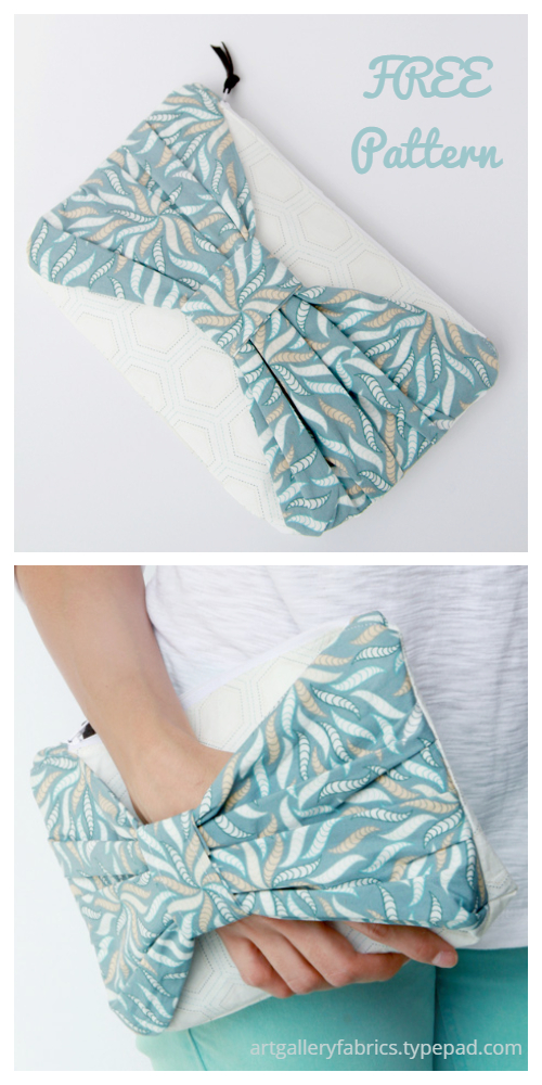 DIY The Christina Bow Clutch Free Sewing Patterns & Tutorials