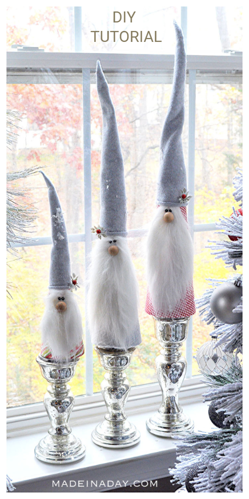 DIY Fabric Holiday Gnomes Free Sewing Patterns & Tutorials