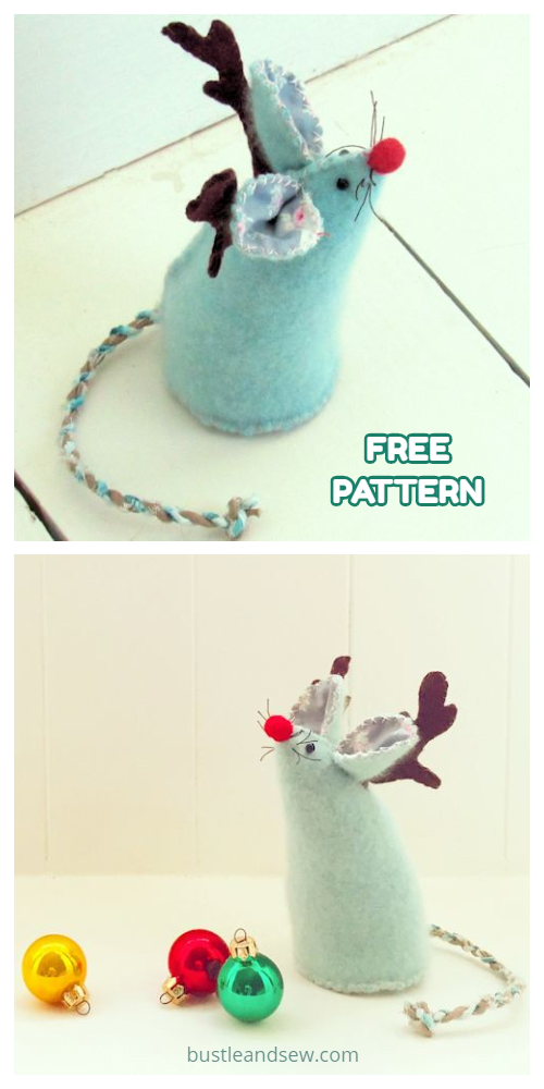 Christmas Mouse Free Sewing Patterns
