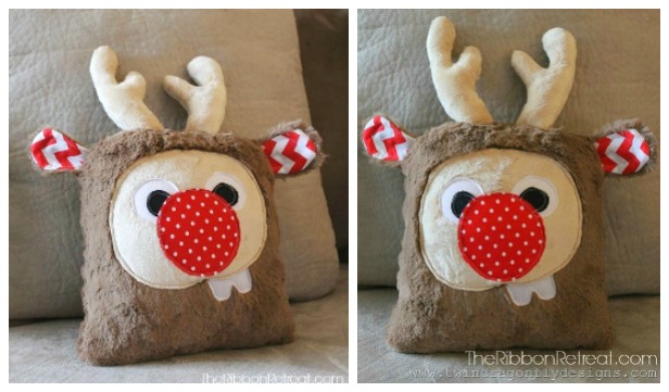 DIY Holiday Plush Reindeer Free Sewing Pattern + Tutorial