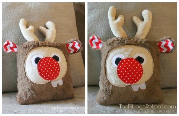 DIY Holiday Plush Reindeer Free Sewing Pattern + Tutorial