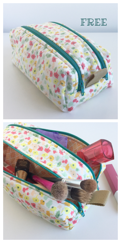 DIY Double Zipper Pencil Case – diy pouch and bag with sewingtimes