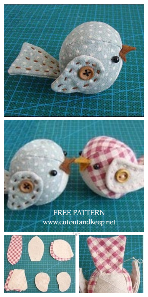 30+ printable bird sewing pattern