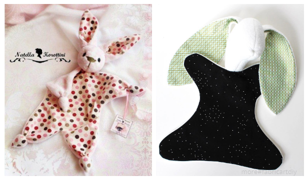 DIY Fabric Bunny Lovey Free Sewing Patterns – Tutorials