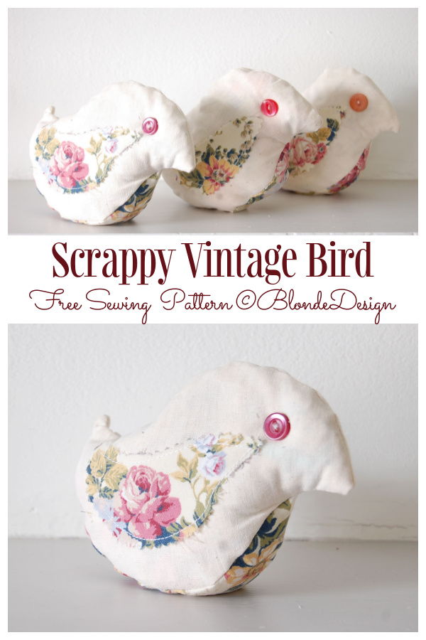 DIY Quilt Scrappy Vintage Bird Free Sewing Pattern