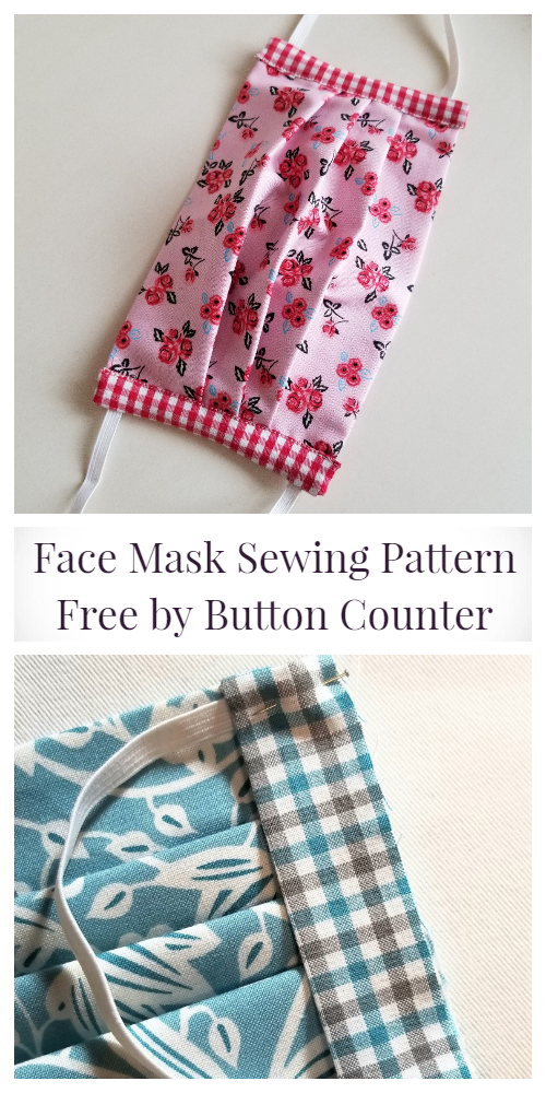 Fabric Face Mask Free Sewing Patterns + Video | Fabric Art DIY