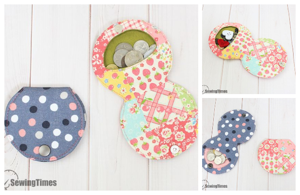 DIY Easy Fabric Fold Over Coin Pouch Free Sewing Pattern + Video