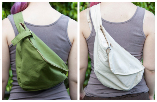 DIY Fabric Sling Hobo Bag Free Sewing Pattern & Tutorial