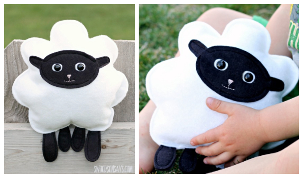 DIY Fabric Toy Sheep Free Sewing Pattern & Tutorial