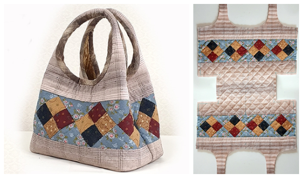 DIY Two-Way Quilt Handbag Free Sewing Pattern + Video