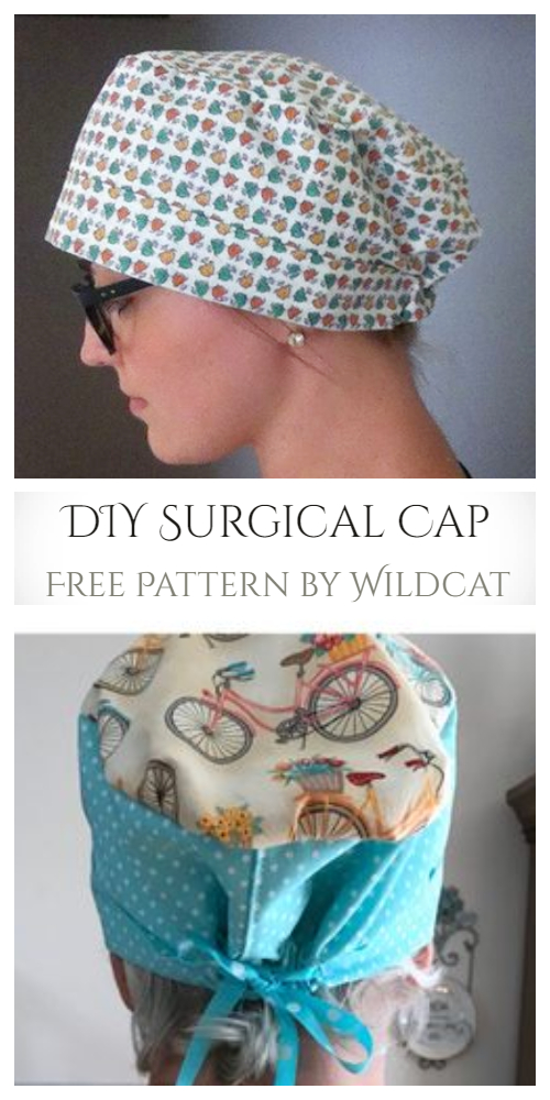 Diy Fabric Surgical Scrub Cap Free Sewing Patterns Art - Diy Nurse Scrub Hat