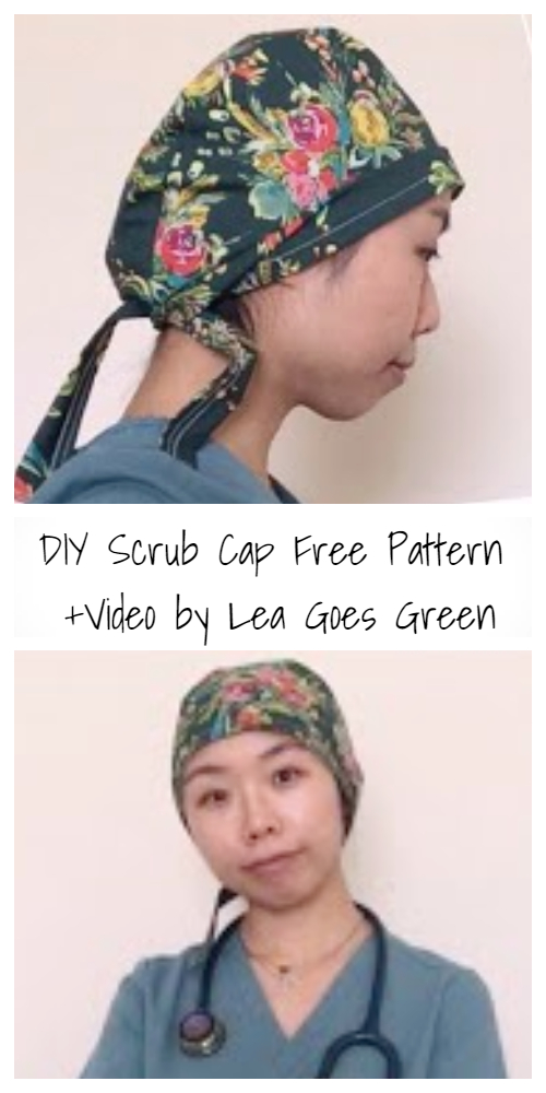 DIY Fabric Surgical Scrub Cap Free Sewing Patterns + Video