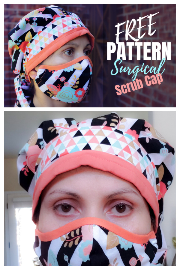 DIY Best Fabric Nurse Scrub Cap for Long & Short Hair Free Sewing Patterns + Video