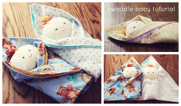 DIY Swaddle Baby Doll Free Sewing Pattern and Tutorial