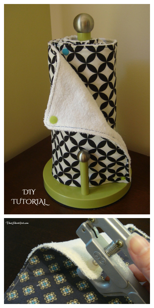 Reusable Fabric Unpaper Towel DIY Tutorials