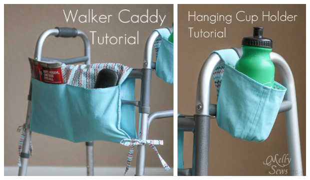 DIY Fabric Walker Caddy Free Sewing Patterns and Tutorials