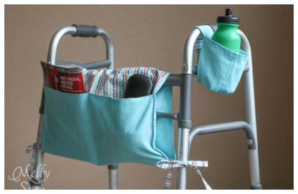 DIY Fabric Walker Caddy Free Sewing Patterns and Tutorials