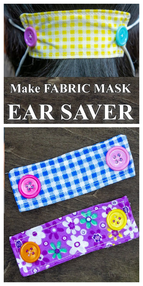 DIY Fabric Face Mask Ear Saver Free Sewing Patterns + Video