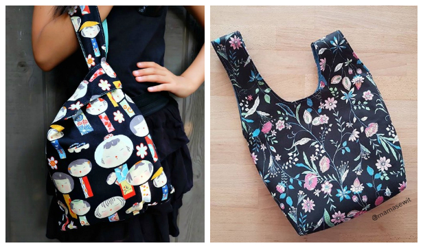 DIY Reversible Japanese Knot Bag Free Sewing Patterns