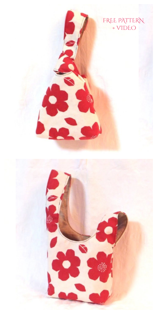 DIY Reversible Japanese Knot Bag Free Sewing Patterns