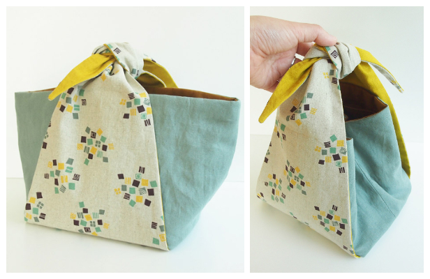 DIY Tied Handle Handbag Free Sewing Patterns