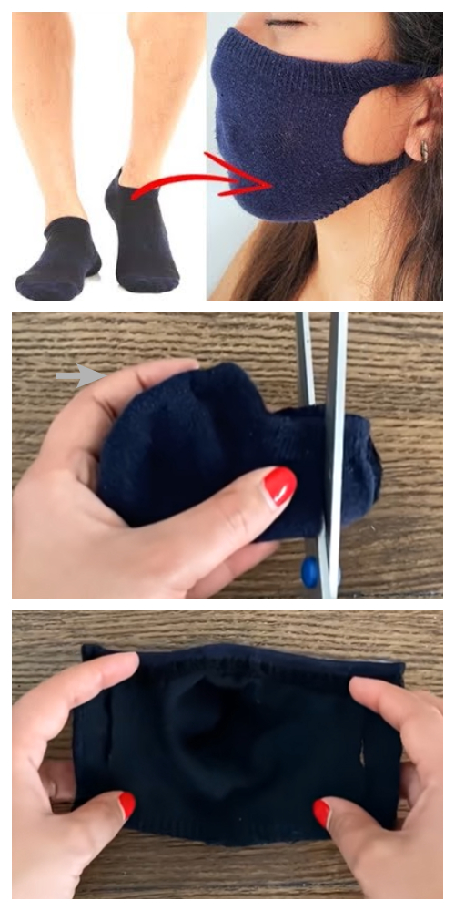 Easy No Sew Sock Face Mask DIY Tutorials + Video