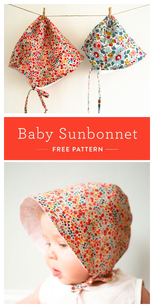Baby Sun Bonnet Free Sewing Patterns