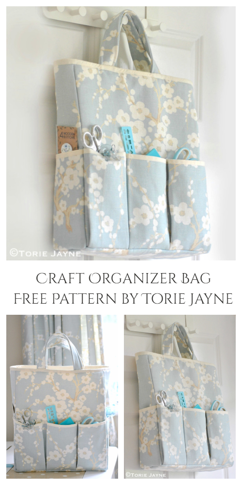 DIY Fabric Crafter Organizer Bag Free Sewing Patterns