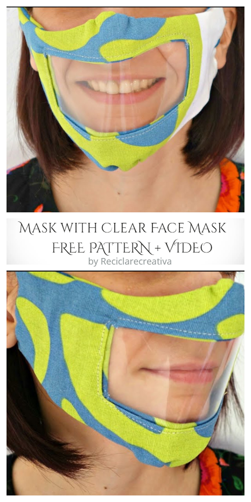 DIY Clear Window Face Mask Free Sewing Patterns + Video