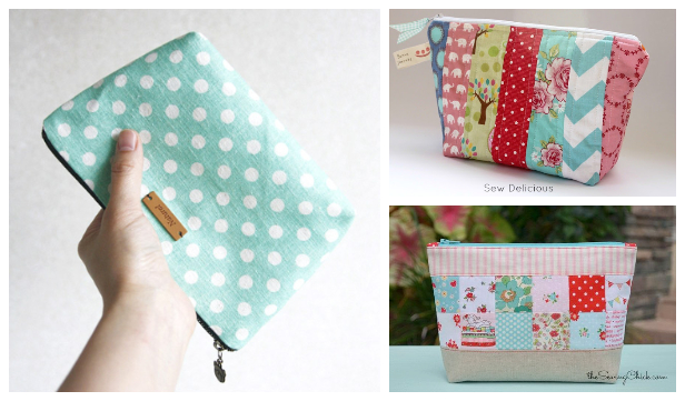 Easy Zipper Pouch Free Sewing Patterns