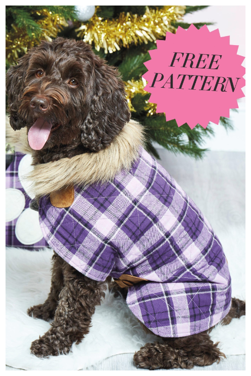DIY Fabric Dog Coat Free Sewing Patterns
