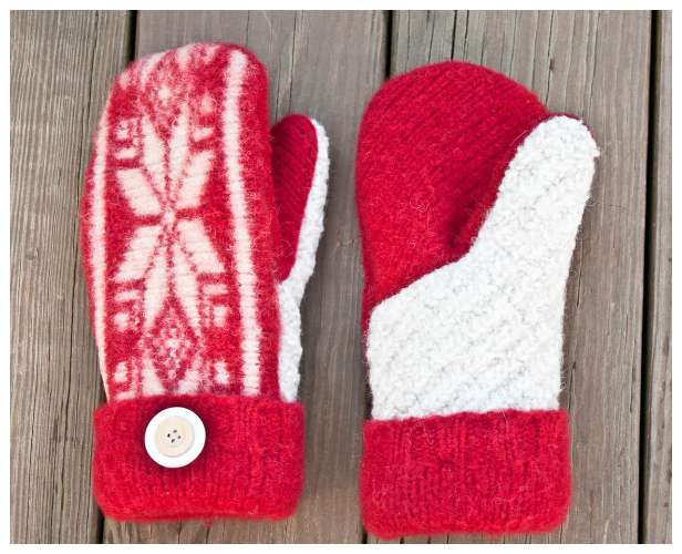 Easy Mittens From Sweater DIY Tutorials  