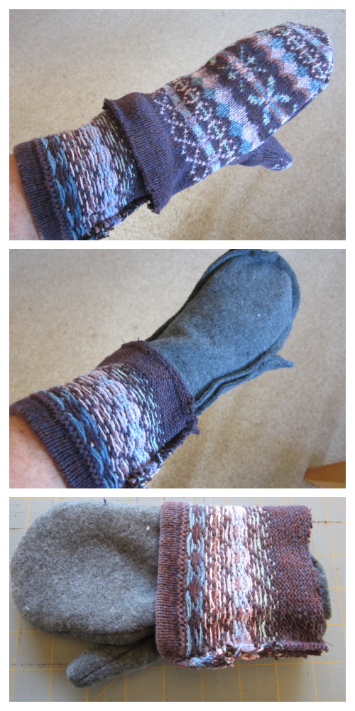 Easy Mittens From Sweater DIY Tutorials