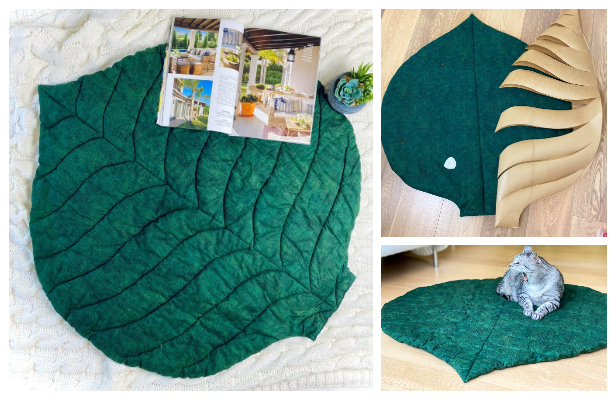 DIY Fabric Maxi Leaf Mat Free Sewing Pattern & Tutorial