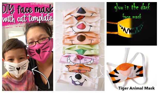 DIY Fun Fabric Cat Face Mask Free Sewing Pattern + Video
