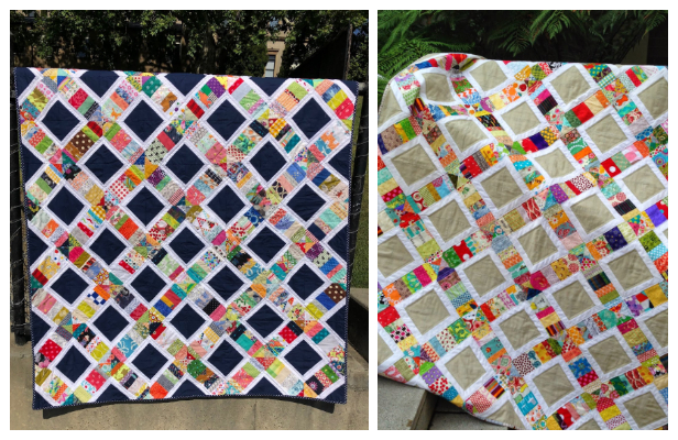 Scrappy Sandwich Quilt Free Sewing Pattern