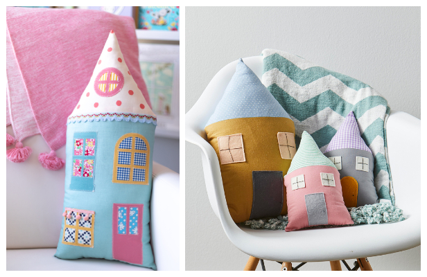 DIY Fabric House Pillow Free Sewing Patterns