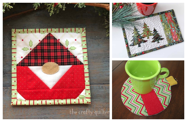Afvoer Nadruk tijdelijk 8 Christmas Mug Rug Free Sewing Patterns | Fabric Art DIY