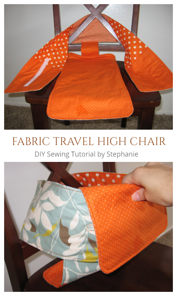 DIY Fabric Baby Travel High Chair Free Sewing Pattern