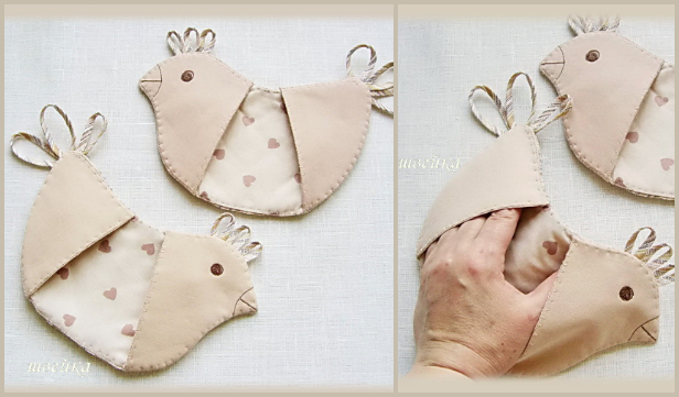 DIY Fabric Bird Potholder Free Sewing Pattern