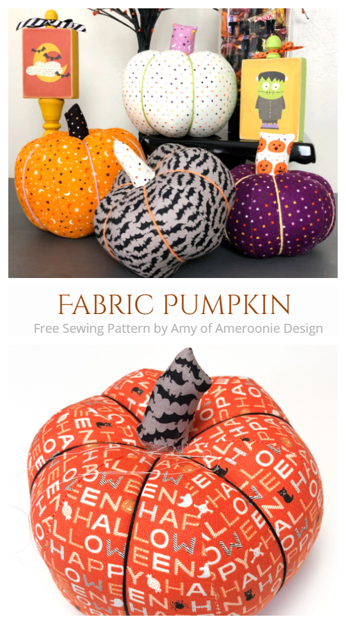 DIY Fabric Pumpkin Free Sewing Patterns