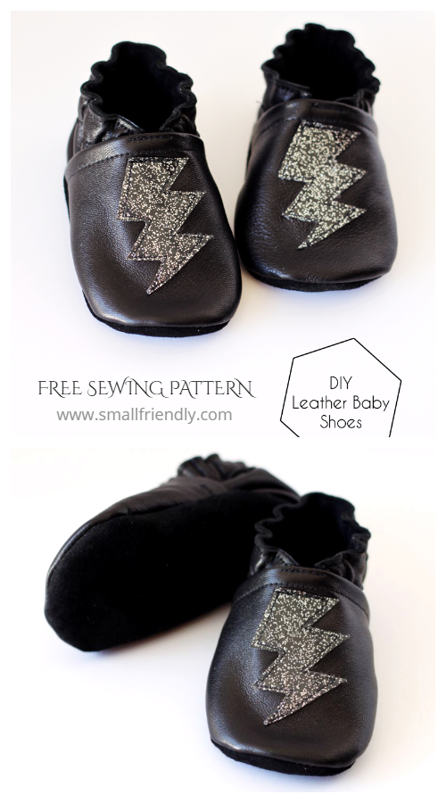 DIY Leather Baby Shoes Free Sewing Patterns