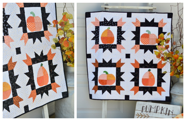 Patchwork Pumpkin Quilt Free Sewing Pattern