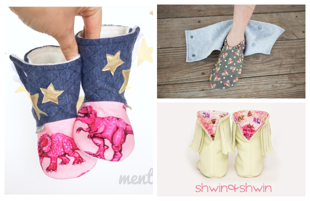 DIY Fabric Snuggly Slipper Boots Free Sewing Patterns