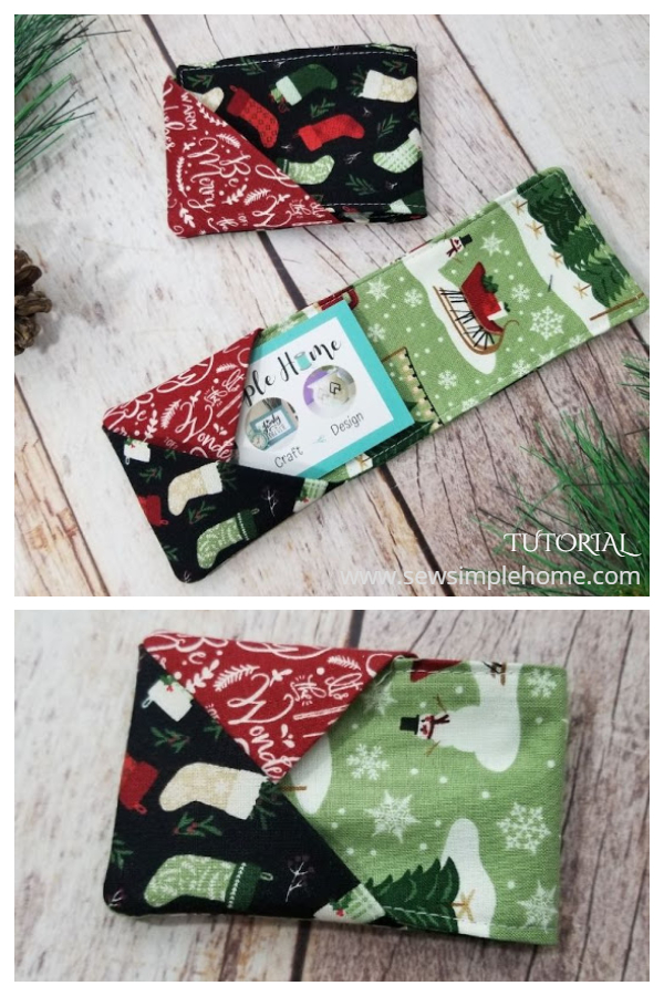 DIY Fabric Gift Card Holder Free Sewing Patterns