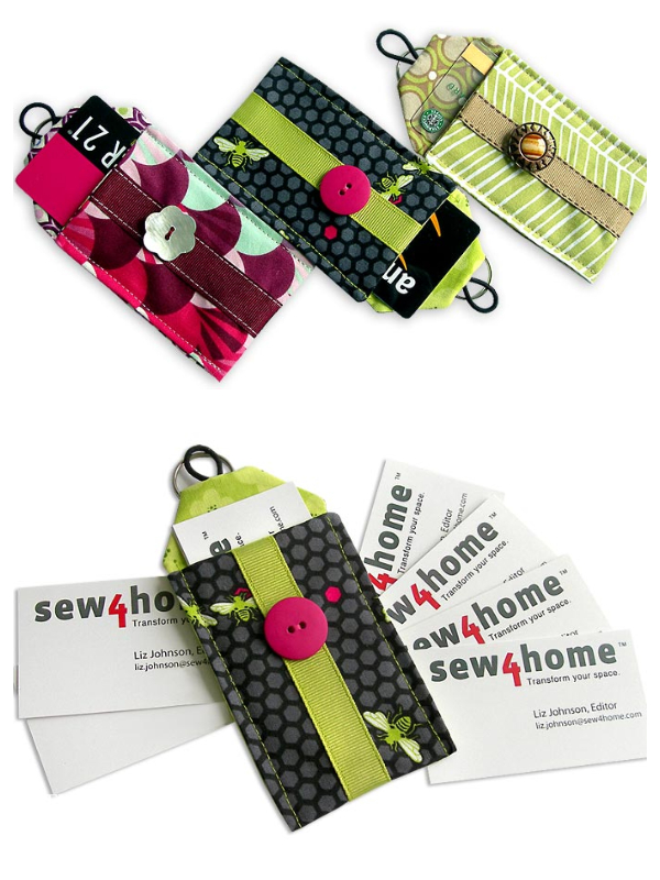 DIY Fabric Scrap Gift Card Holder Free Sewing Patterns